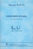 Concerto sol majeur pour piano et orchestre partition miniature