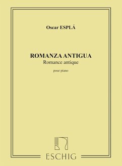 Cover Romanza antigua pour piano