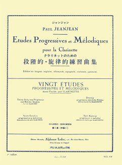 Cover Études progressives et mélodiques vol.1 pour clarinette