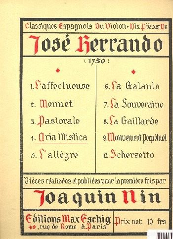 Aria mistica pour violon et piano Aria mistica pour violon et piano