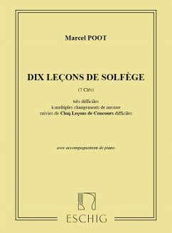 Cover 10 lecons de solfčge ŕ 7 clés (trčs difficiles) avec accompagnement de piano