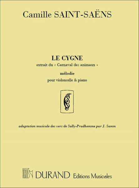 C. Saint-Saens Le Cygne Pour Recitant-Vlc-Piano (Sully Voice and various instruments C. Saint-Saens Le Cygne Pour Recitant-Vlc-Piano (Sully Voice and various instruments