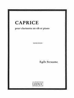 Cover STRAUME CAPRICE CLARINETTE SIB ET PIANO