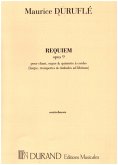 Requiem op.9 pour chant, orgue and quintette ŕ cordes contrebasses