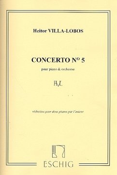 Cover CONCERTO NO. 5 POUR PIANO & OR- CHESTRE, 1954 EDITION 2 PIANOS