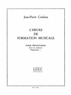 Cover COULEAU HEURE DE FORMATION MUSICALE PREPARATOIRE 1/LIVRE DU MAITRE