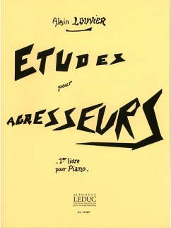 Cover Études pour agresseurs vol.1 pour piano