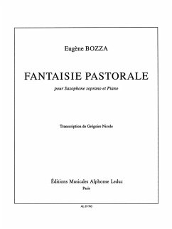 Cover Fantasie Pastorale pour saxophone soprano et piano Nicole, Gregoire, arr.