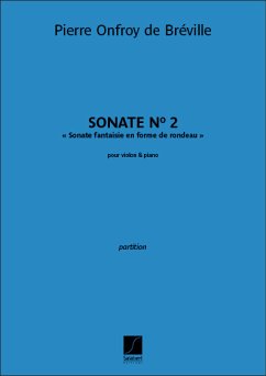 Pierre-Onfroy de Bréville, Sonate n° 2 pour violon et piano Violine und Klavier Buch + Einzelstimme