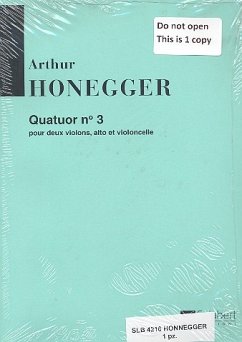 Quatuor no.3 pour 2 violons, alto et violoncelle partition et parties