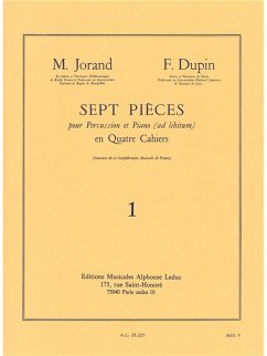 Cover JORAND/DUPIN 7 PIECES VOL.1 (PATA-CAISSE-DROLERIE) PERCUSSION ET PIANO