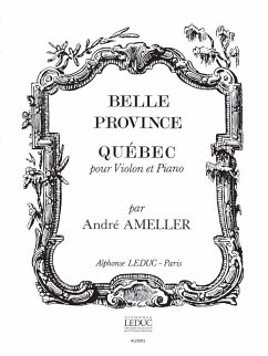 Cover AMELLER BELLE PROVINCE:QUEBEC VIOLON ET PIANO
