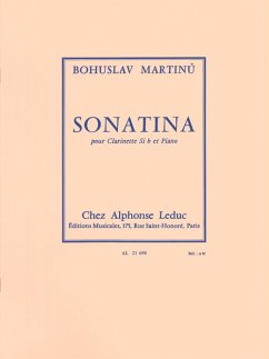Cover Sonatina pour clarinette et piano