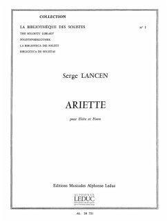 Cover Ariette pour flűte et piano
