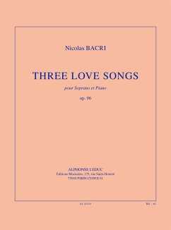 Cover 3 Love Songs op.96 for voice and piano