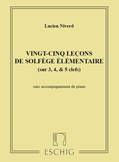 Cover 25 Lecons de solfčge élémentaire sans piano