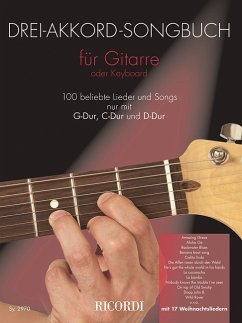 Cover Drei-Akkord-Songbuch für Gitarre oder Keyboard