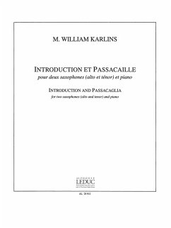 Cover Introduction et passacaille pour 2 saxophones (alto et tenor) et piano