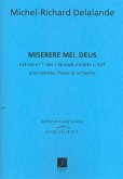 Miserere mei Deus S27 pour solistes, choeur mixte et orchestre partition