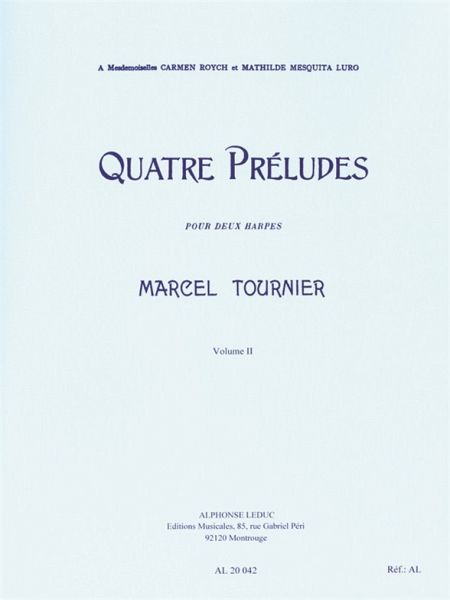 4 préludes op.16 vol.2 (nos.3+4) pour 2 harpes