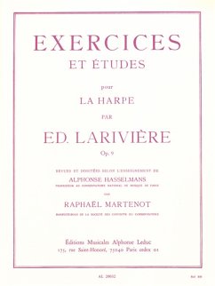 Cover Exercices et études op.9 pour harpe