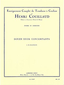 Cover 12 duos concertants pour 2 trombones etudes et exercices