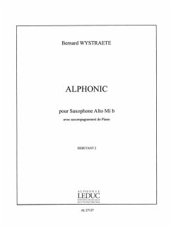 Cover Alphonic pour saxophone alto et piano Rougeron, Ph., ed