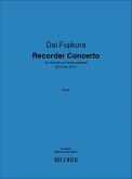 Concerto for recorder and string orchestra score Din A3