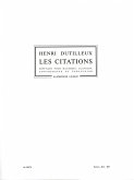 Les citations diptyque pour hautbois, clavecin, contrebasse et percussion, parties