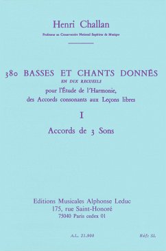 Cover 380 basses et chants donnés vol.1 Accords de 3 sons
