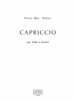 Cover DUBOIS P.M. CAPRICCIO (VIOLON ET ORCH) VIOLON ET PIANO