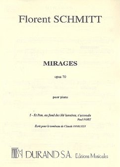 Cover Mirages op.70 pour piano