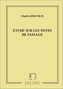 Cover Étude sur les notes de passage