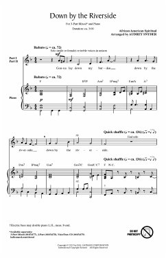 Cover Down by the Riverside Chor CD