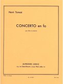 Concerto en fa pour flűte et orchestre pour flűte et piano