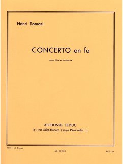 Concerto en fa pour flűte et orchestre pour flűte et piano