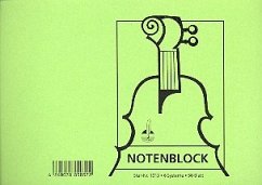 Cover Notenblock DIN A5 quer 6 Systeme