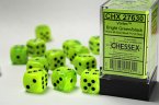 VortexŽ 16mm d6 Bright Green/black Dice Block (12 dice)