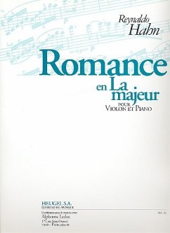 Cover Romance la majeur pour violon et piano