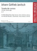 Sonata da camera B-Dur op.6 für Flöte (Altblockflöte), Oboe (Violine), Viola und Bc Partitur und Stimmen