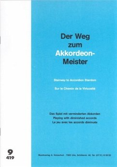 Cover Der Weg zum Akkordeon-Meister Band 9 das Spiel mit verminderten Akkorden