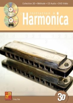 Cover Gleg Zlap, Initiation ŕ l'Harmonica en 3D Harmonica Buch + CD + CD-ROM