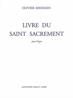 Cover Livre du Saint Sacrement pour orgue