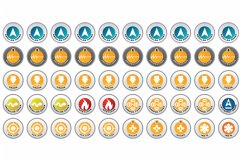 N4 Infinity Tokens Starter Set (50) w. Orders Blue NEW!