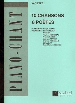 10 chansons de 8 počtes pour voix et piano