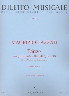 Cover Tänze aus correnti e balletti op.30 für 2 Violinen und Bc