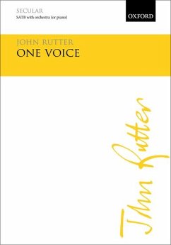 One Voice for mixed chorus score