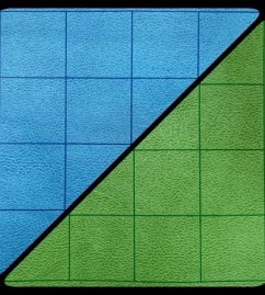 Battlemat 1 Reversible Blue-Green Squares (23˝ x 26 Playing Surface)