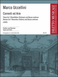 Cover Correnti ed arie Tänze für 2 Blockflöten (Violinen) und Bc