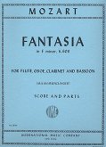 Fantasia f minor KV608 for flute, oboe, clarinet, bassoon